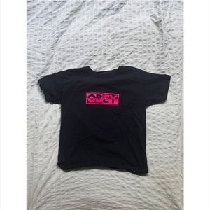 RARE obey graphic tee size XS